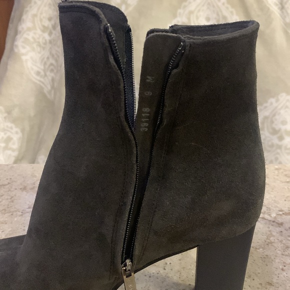 NWOT La Canadienne MILA Suede Gray Leather Bootie Size 9 - Picture 6 of 9